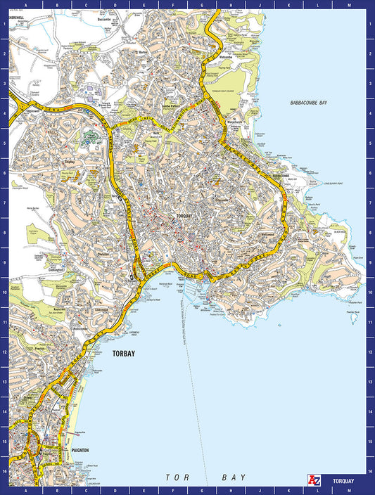 A to Z Map of Torquay 1000 Piece Jigsaw