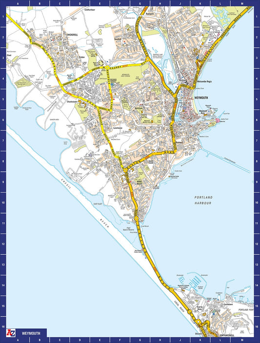 A to Z Map of Weymouth 1000 Piece Jigsaw