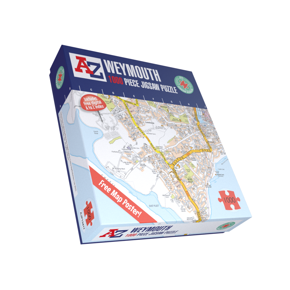 A to Z Map of Weymouth 1000 Piece Jigsaw