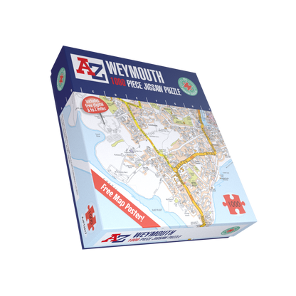 A to Z Map of Weymouth 1000 Piece Jigsaw