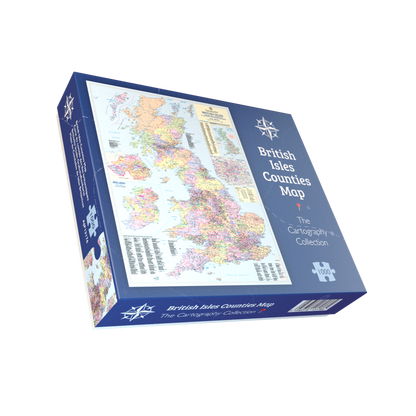 British Isles County Map 1000 Piece Jigsaw Puzzle