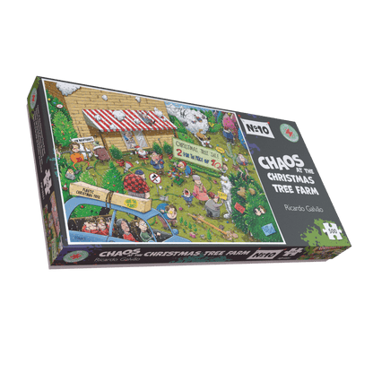 Chaos at Christmas Tree Farm - No. 10 1000 or 500 Piece Jigsaw Puzzle