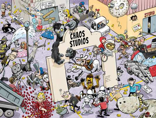 Chaos at the Movies - No.9 1000 Piece Jigsaw Puzzle