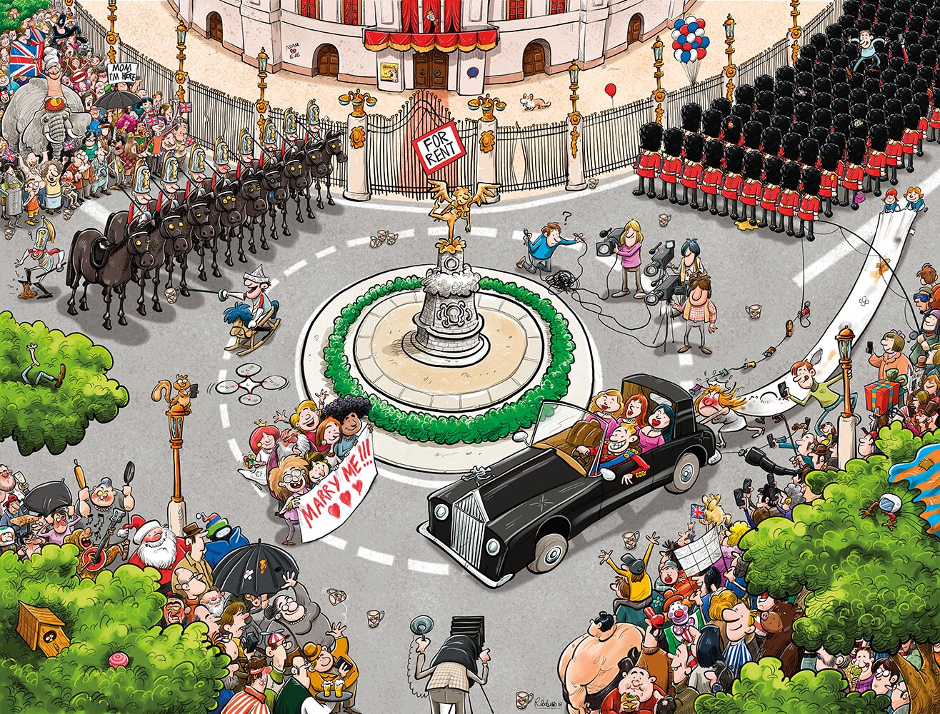 Chaos at the Royal Wedding - No.15 1000 Piece Jigsaw Puzzle