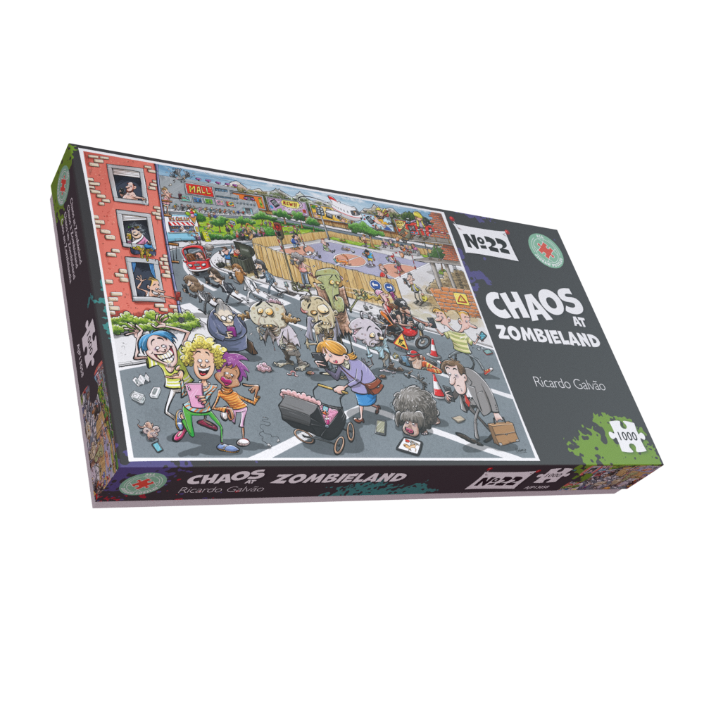 Chaos at Zombieland 1000 Piece Jigsaw Puzzle - Chaos no. 22