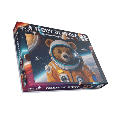 Teddy In Space 100 Piece Cardboard or Wooden Jigsaw Puzzle