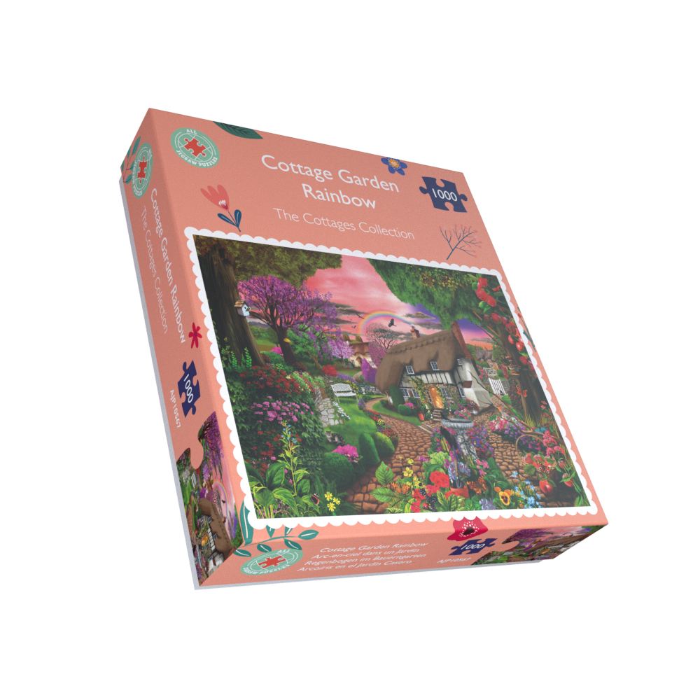 Cottage Garden Rainbow 1000 or 500 Pieces Jigsaw Puzzles