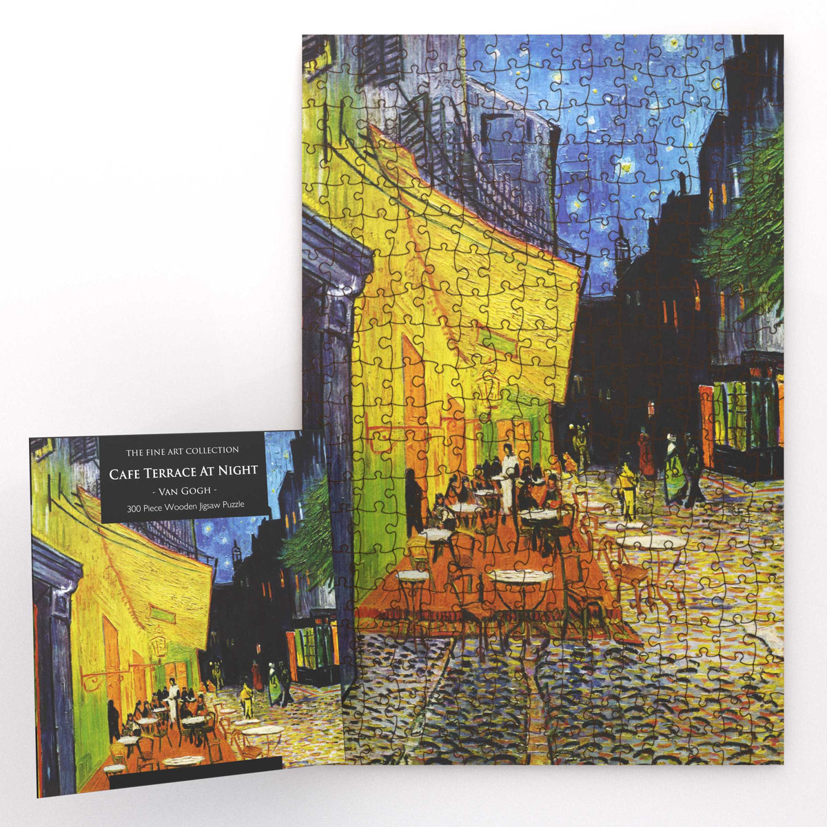 Cafe Terrace at Night  by Van Gogh 300 Piece Wooden Jigsaw Puzzle