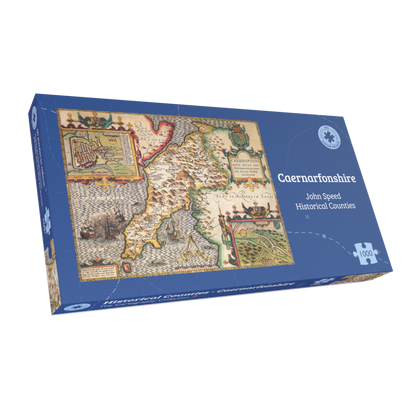 Caernarfonshire Historical Map 1000 Piece Jigsaw Puzzle (1610)
