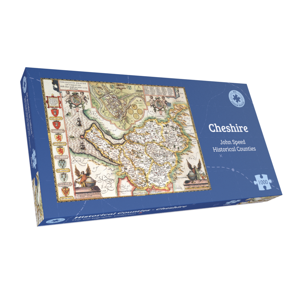 Cheshire Historical Map 1000 Piece Jigsaw Puzzle (1610)