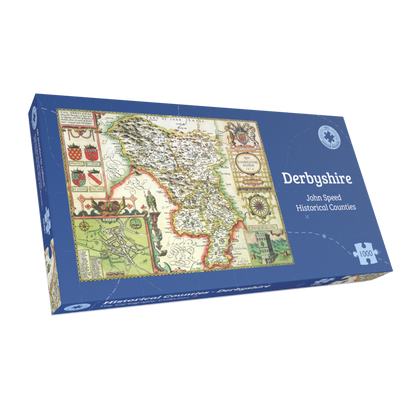 Derbyshire Historical Map 1000 Piece Jigsaw Puzzle (1610)