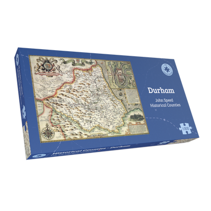 Durham Historical Map 1000 Piece Jigsaw Puzzle (1610)