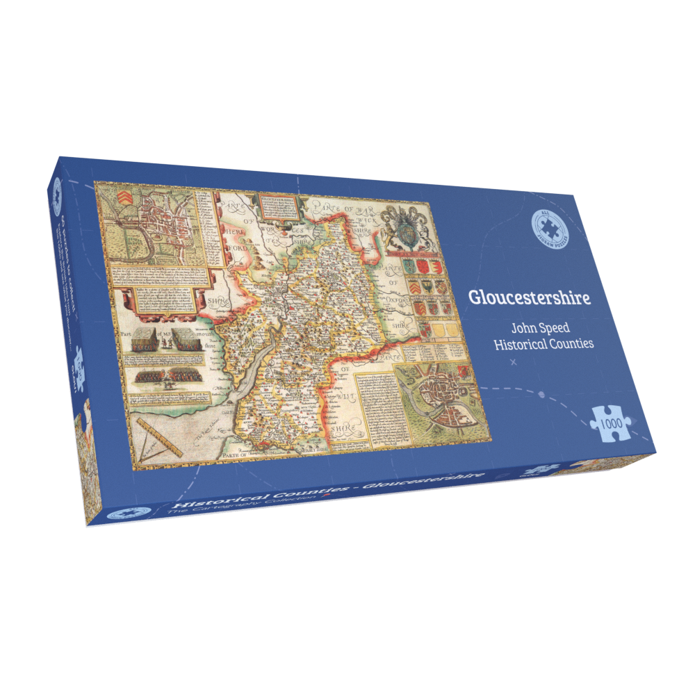 Gloucestershire Historical Map 1000 Piece Jigsaw Puzzle (1610)
