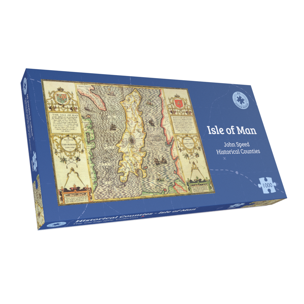 Isle of Man Historical Map 1000 Piece Jigsaw Puzzle (1610)