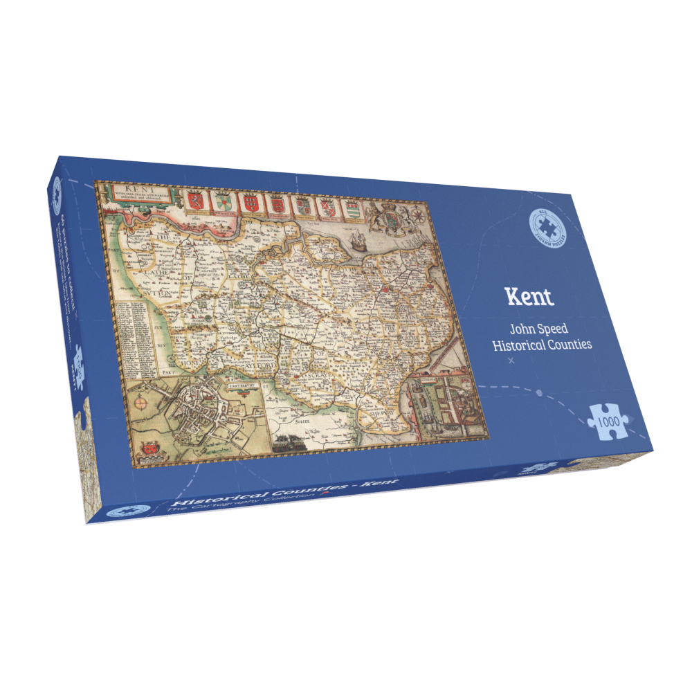 Kent Historical Map 1000 Piece Jigsaw Puzzle (1610)