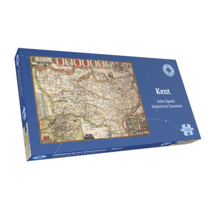 Kent Historical Map 1000 Piece Jigsaw Puzzle (1610)