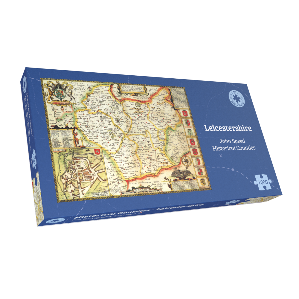 Leicestershire Historical Map 1000 Piece Jigsaw Puzzle (1610)