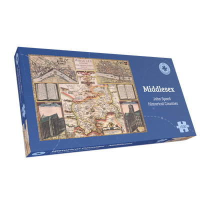 Middlesex Historical Map 1000 Piece Jigsaw Puzzle (1610)