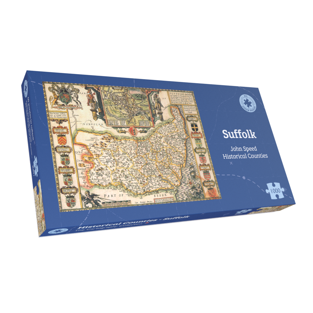 Suffolk Historical Map 1000 Piece Jigsaw Puzzle (1610)