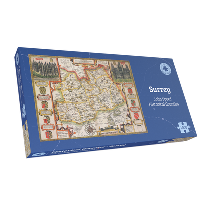 Surrey Historical Map 1000 Piece Jigsaw Puzzle (1610)