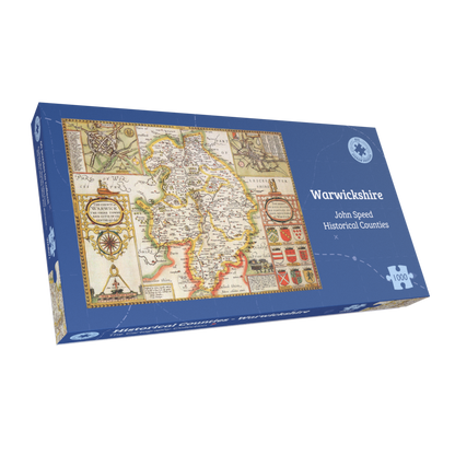 Warwickshire Historical Map 1000 Piece Jigsaw Puzzle (1610)