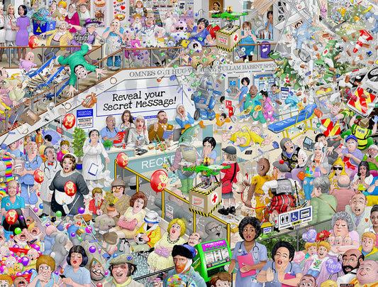 Mike Jupp's I Love Healthcare Personalised Jigsaw Puzzle