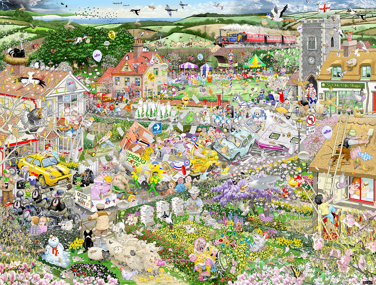 Mike Jupp I Love The Seasons 4 x 1000 Piece Jigsaw Puzzle Bundle