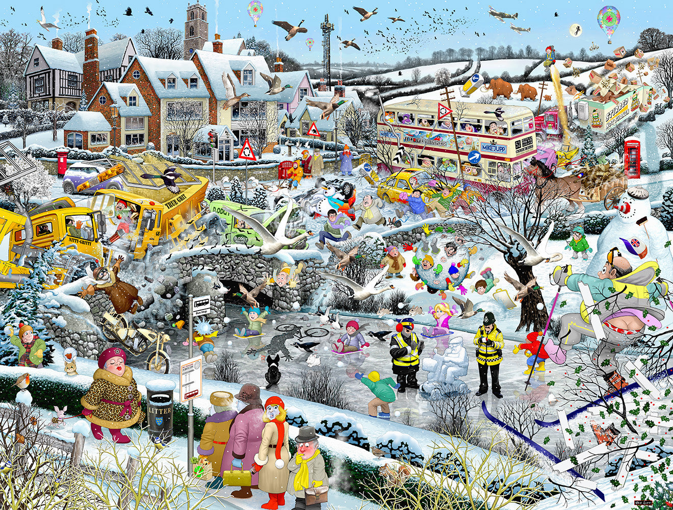Mike Jupp I Love The Seasons 4 x 1000 Piece Jigsaw Puzzle Bundle