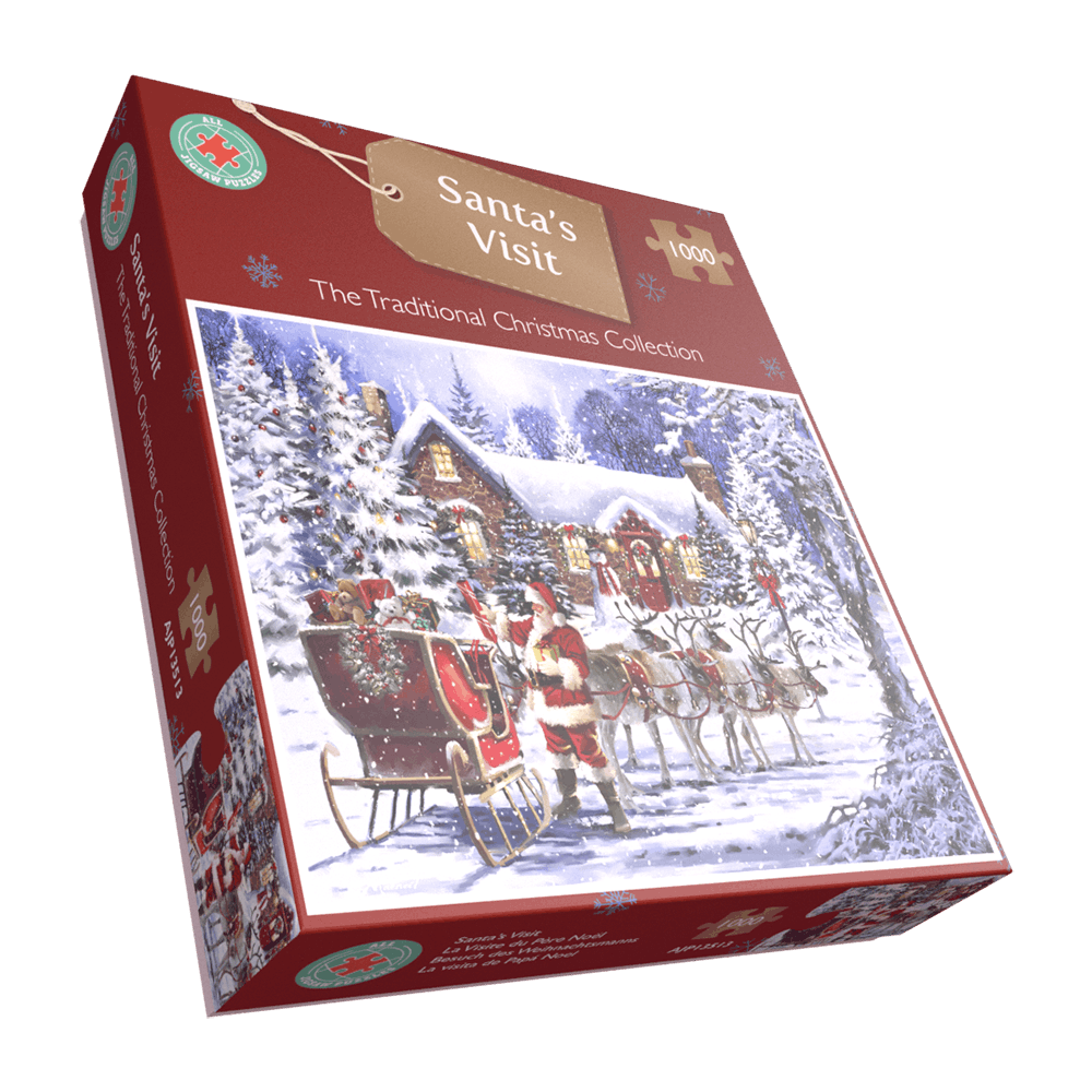 Santa's Visit 1000 Piece Jigsaw Puzzle