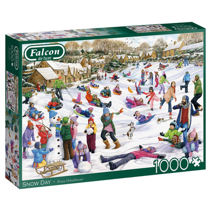 Falcon de luxe Snow Day 1000 Piece Jigsaw Puzzle