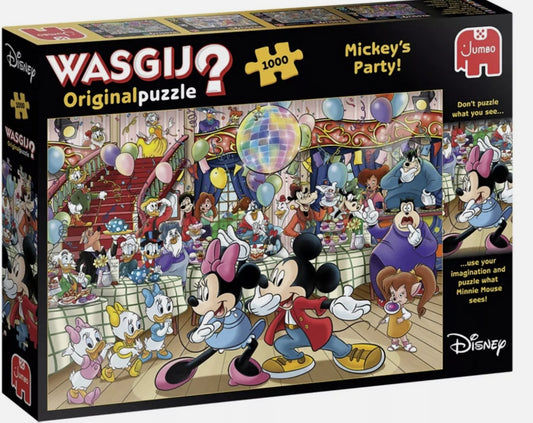 PRE-ORDER Wasgij Original 'Mickey's Party 1000 Piece Jigsaw Puzzle