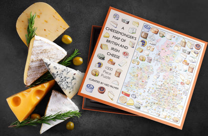 A Cheesemonger's Map of British & Irish Cheese 1000 Piece Jigsaw Puzzle