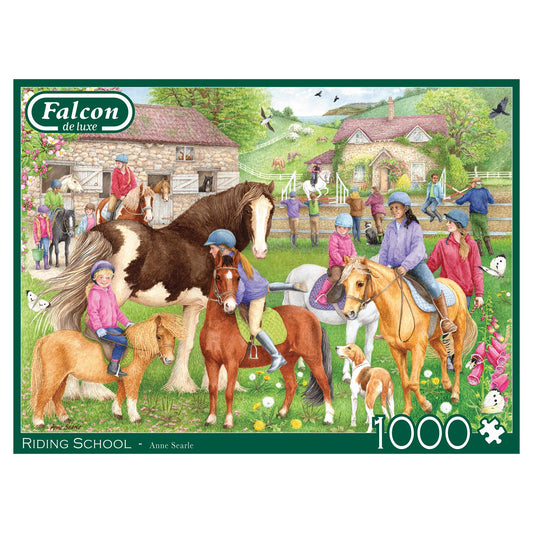 Falcon De Luxe  Riding School 1000 Piece Jigsaw Puzzle