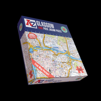 A to Z Map of Glasgow 1000 Piece Jigsaw
