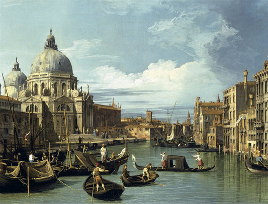 Entrance  to the Grand Canal, Venice - Canaletto 1000 or 500 Piece Jigsaw Puzzle