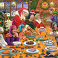 Christmas Dinner at Santa's Workshop -  300 Piece Wooden Jigsaw Puzzle