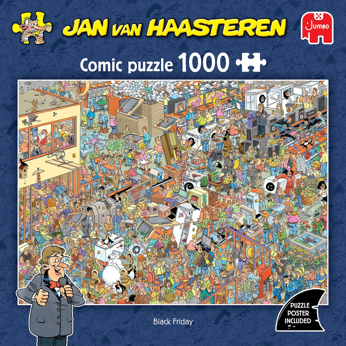 PRE-ORDER Jan van Haasteren Black Friday -  1000 piece Jigsaw Puzzle