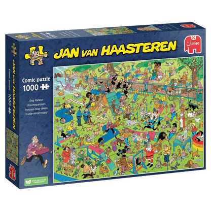 Jan Van Haasteren Dog Parkour 1000 Piece Jigsaw Puzzle