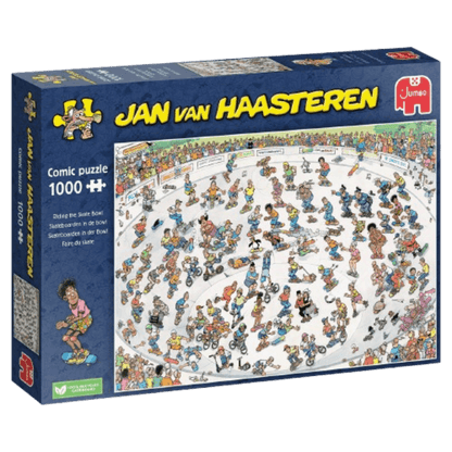 Jan Van Haasteren Riding the Skate Bowl  1000 Piece Jigsaw Puzzle