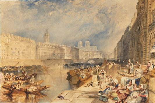 J.M.W. Turner - Nantes from the Ile Feydeau 1000 or 500 Piece Jigsaw Puzzle