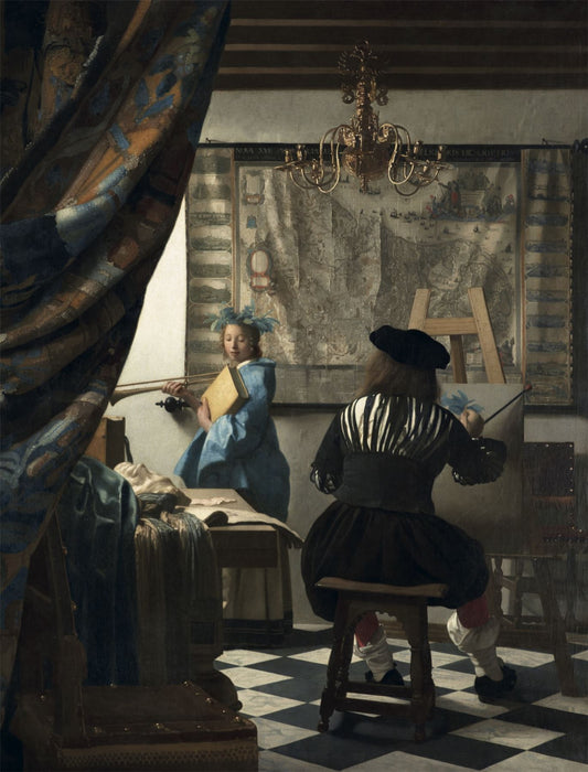 Johannes Vermeer’s The Allegory of Painting  1000 or 500 Piece Jigsaw Puzzle