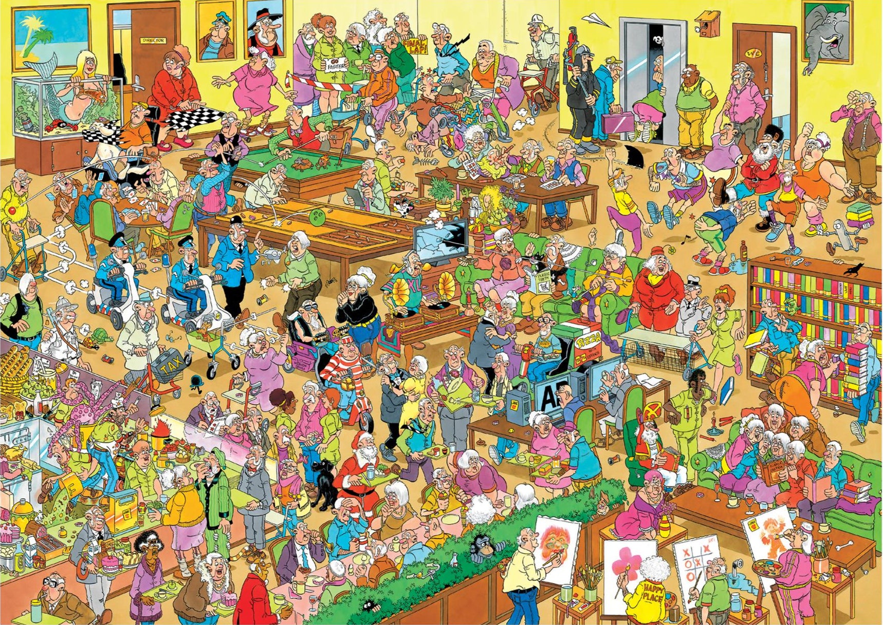 Jan Van Haasteren - Faire du Skate - Puzzle Adulte Humoristique | Carton 100% recyclé - 1000 pièces - Jumbo - Dimensions : 68 x 49 cm Jan Van Haasteren - Faire du Skate - Puzzle Adulte Humoristique | Carton 100% recyclé - 1000 pièces - Jumbo - Dimensions : 68 x 49 cm