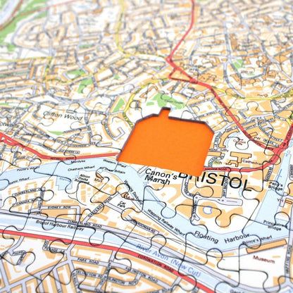 Hometown Personalised UK Map Jigsaw Puzzle