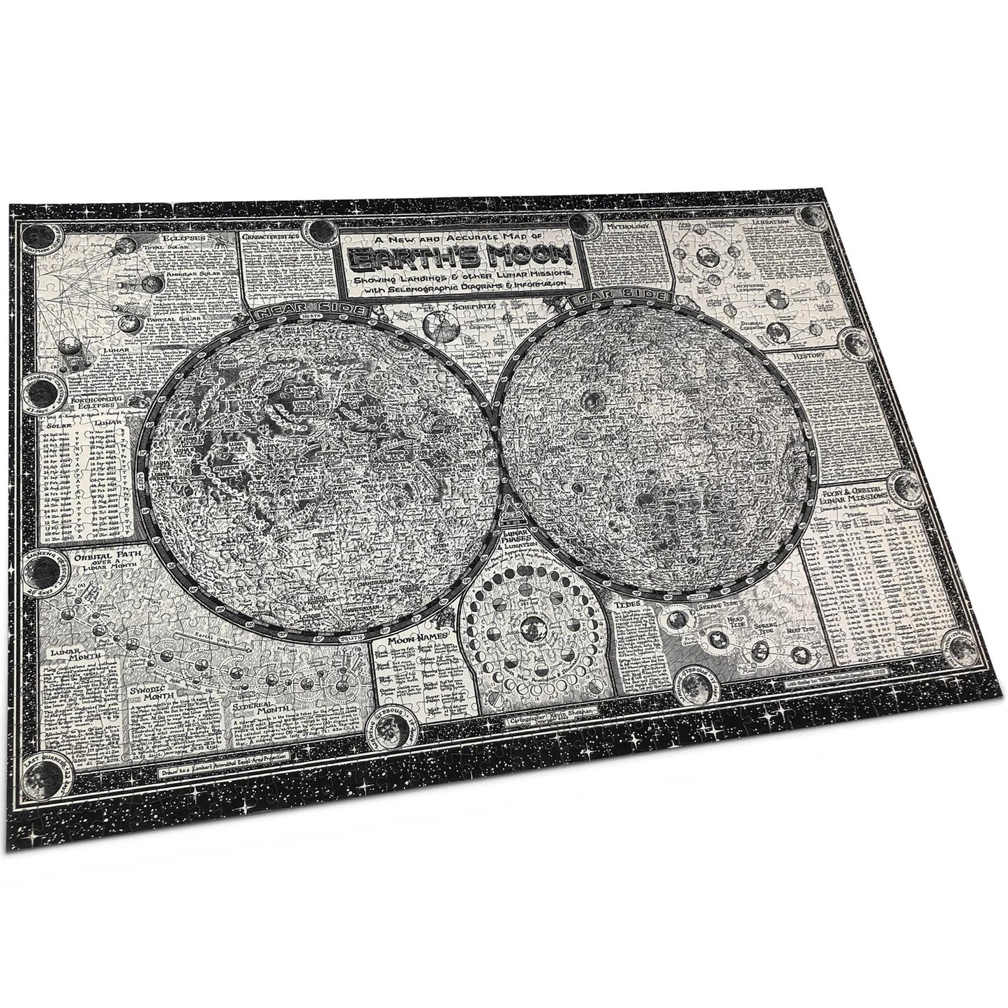 Moon Map 1000 Piece Jigsaw Puzzle
