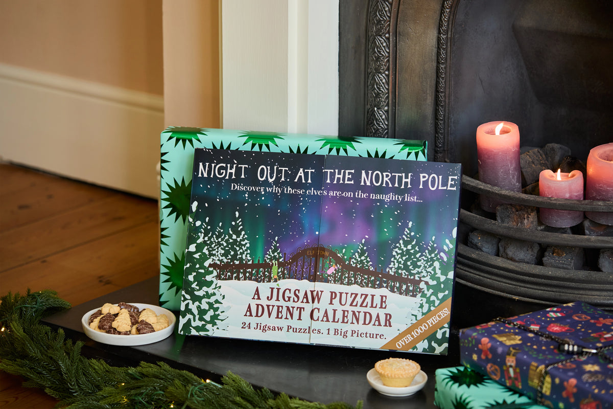 Night At The North Pole Advent Calendar 24 x Mini Puzzles (24-60pcs)