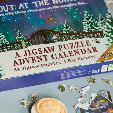 Night At The North Pole Advent Calendar 24 x Mini Puzzles (24-60pcs)