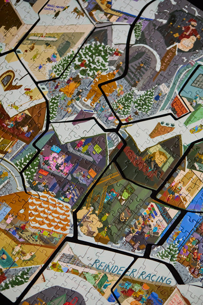 Night At The North Pole Advent Calendar 24 x Mini Puzzles (24-60pcs)