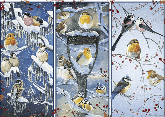 PRE-ORDER Snowy Garden Birds 1000 Piece Jigsaw Puzzle