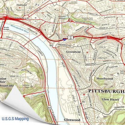 I Love You - Hometown US Map Puzzle (Satellite & Topographic)