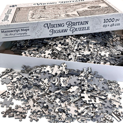 Viking Britain Map Jigsaw Puzzle - 1000 pieces